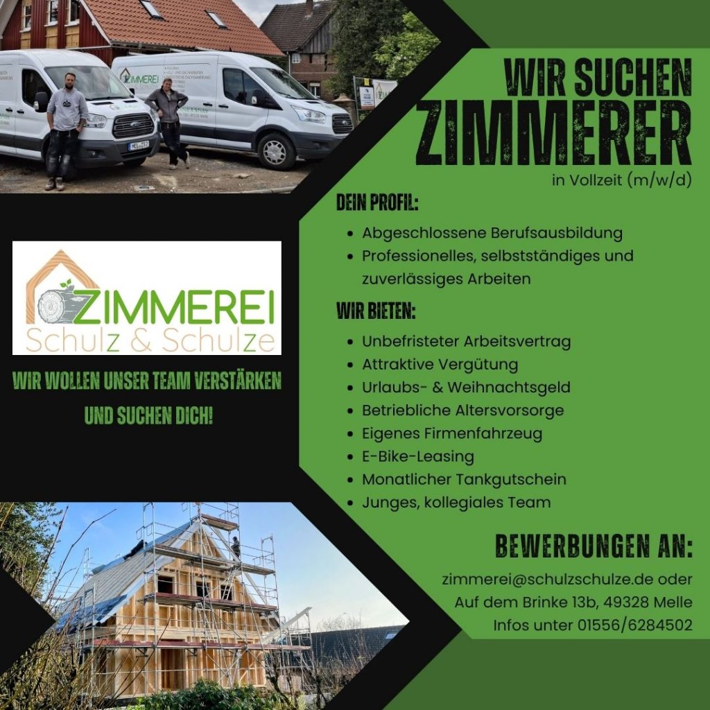 Zimmerer gesucht